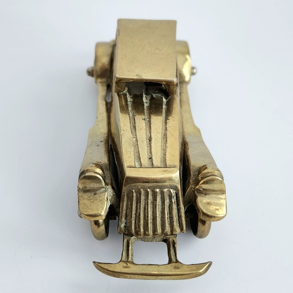 VTG 3D Brass Antique Car Model, vehicle Model, home decor, office decor - Picture 5 of 14